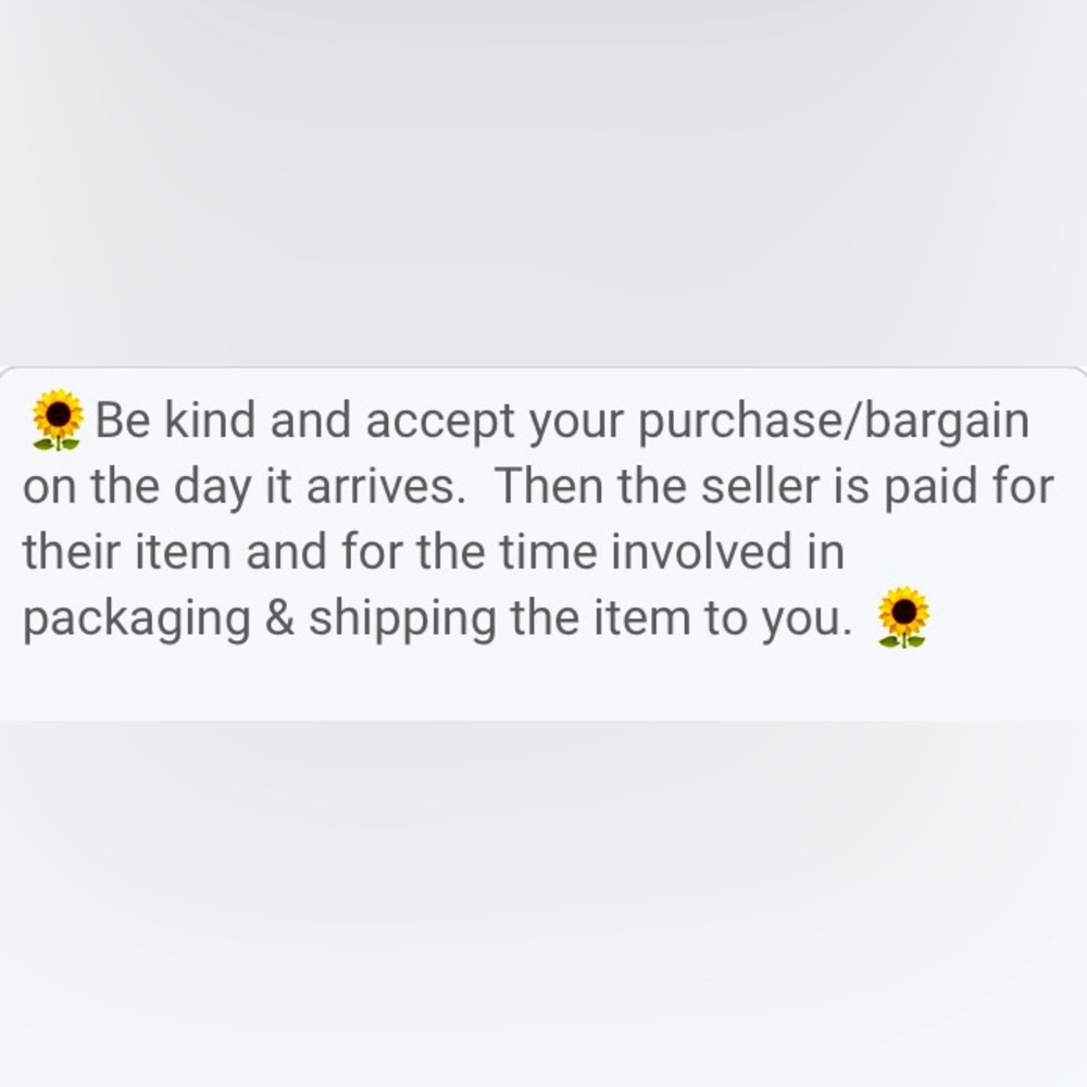 Please accept your order on the day received…if possible.